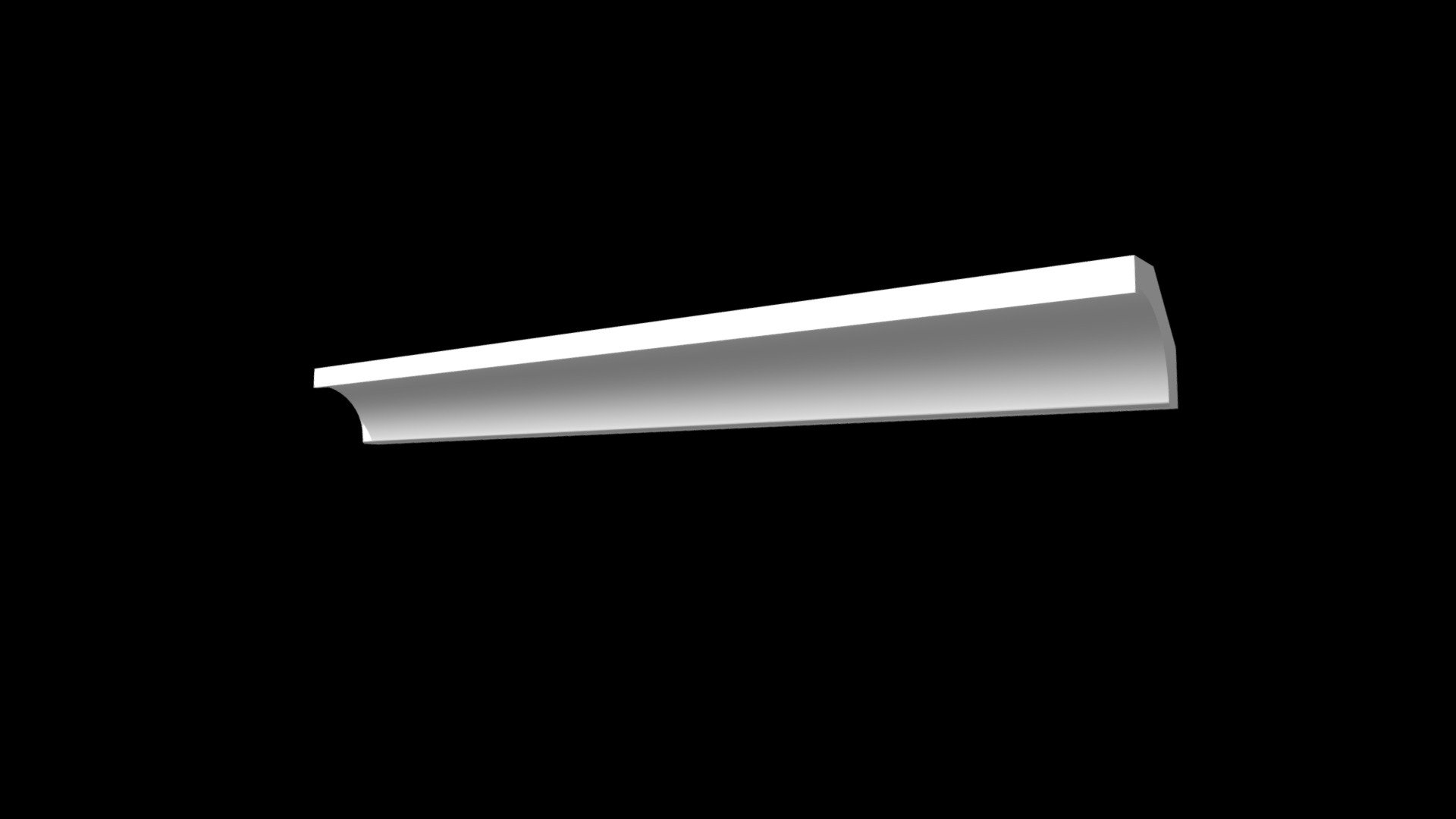 Гладкий карниз Кт-145 93 Hx93mm