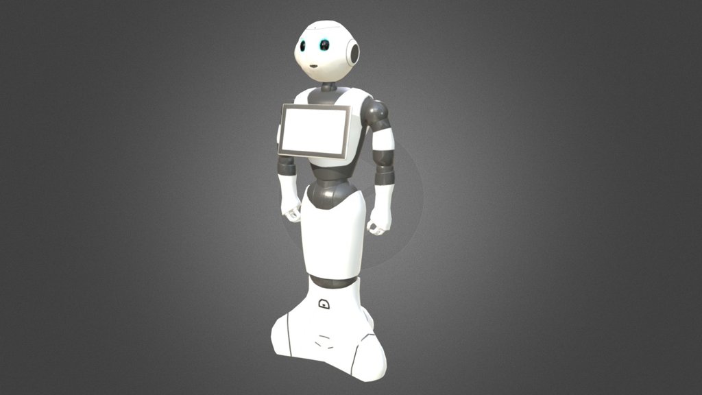 templar ignorar respirar Pepper robot low poly - 3D model by Cordy (@cordy) [4274b15]
