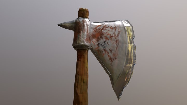 Orc Axe 3D Model