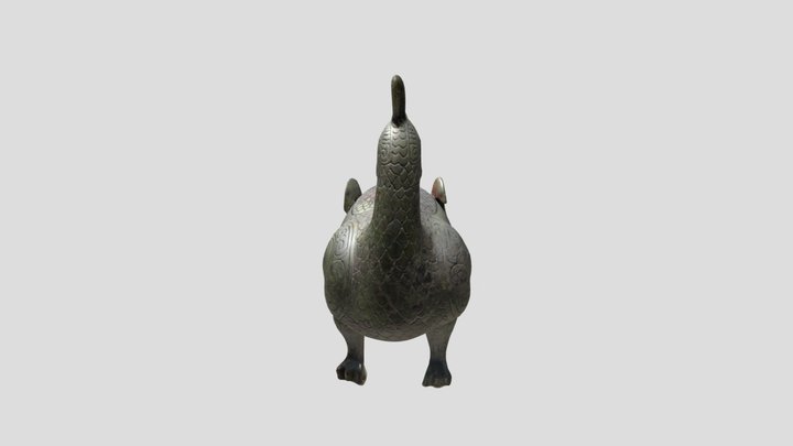 西周晋侯鸟尊 3D Model