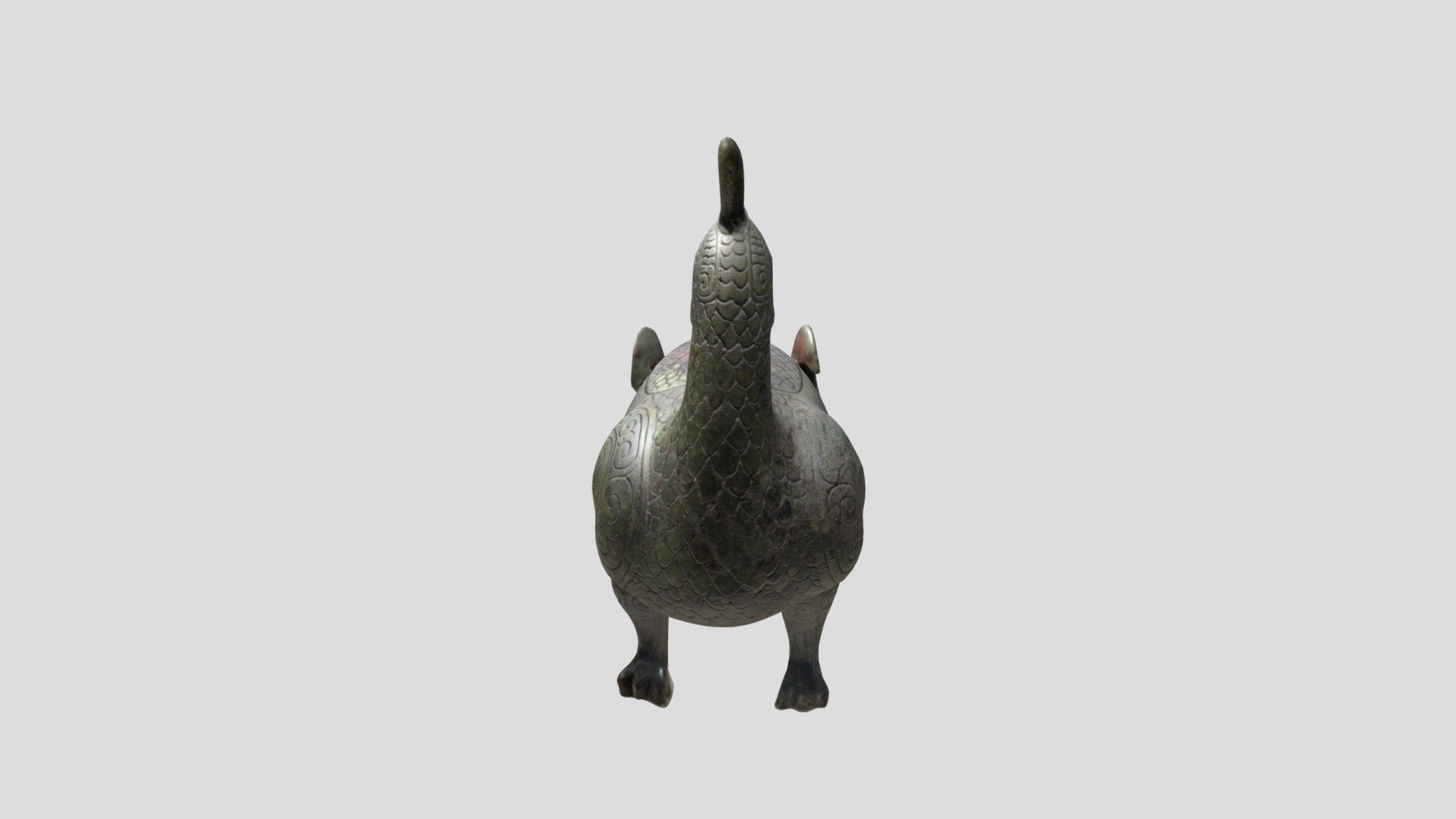 西周晋侯鸟尊- 3D model by 千珏(@ming1416) [427658b]
