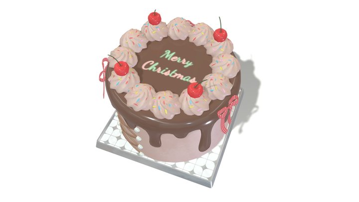 Free Gift Cake 3D Model