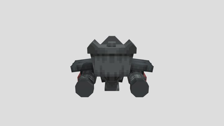 Double laser skibidi toilet 3D Model