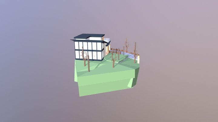 Modern House [Rbx studio test] 3D Model