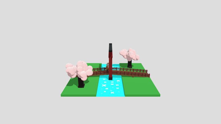 Cherry Blossoms 3D Model