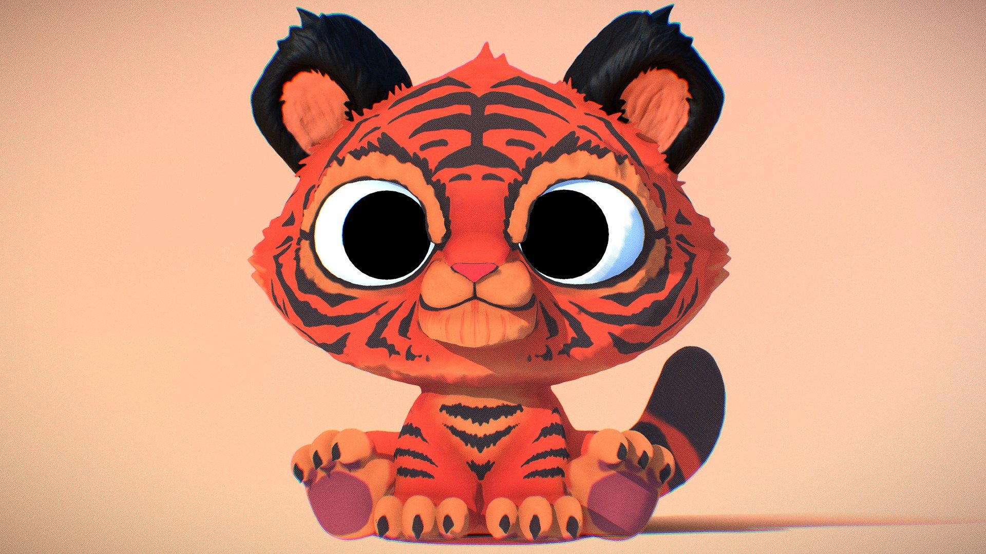 Tiger Cub - Buy Royalty Free 3D model by Robin Art FX (@robinsonartfx)  [4279108]