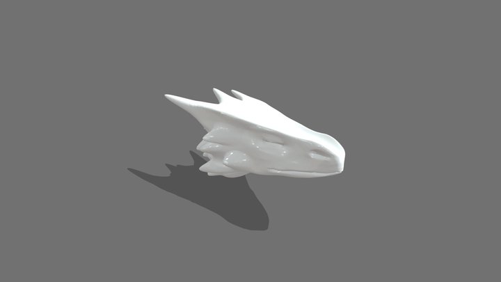 Dragon Head Sculpt 3D Model