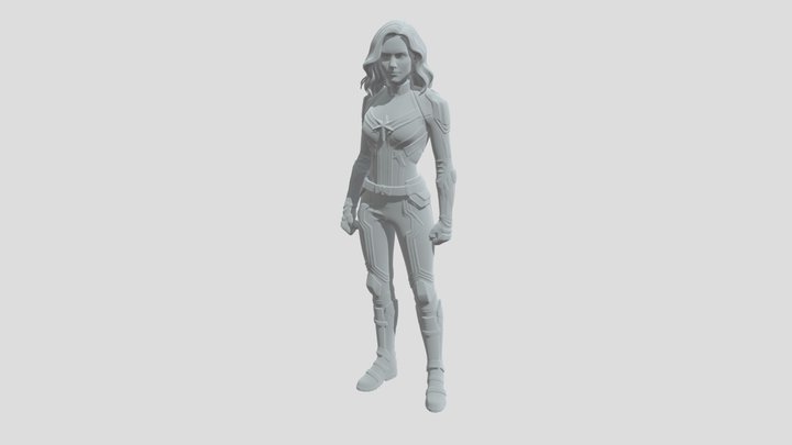 Captain Marvel Armor 3D Model