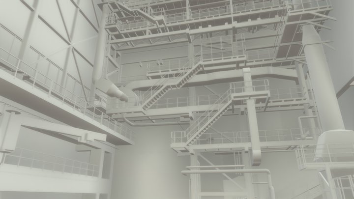 Zürich ZH, KHKW Hagenholz, 3D-Modell 3D Model