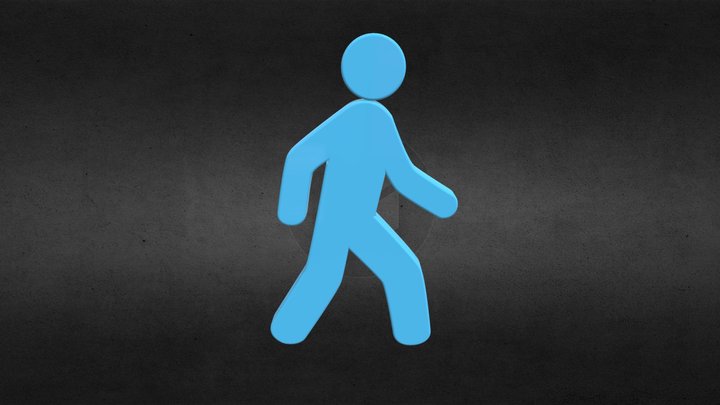 Walking Man 3D Model