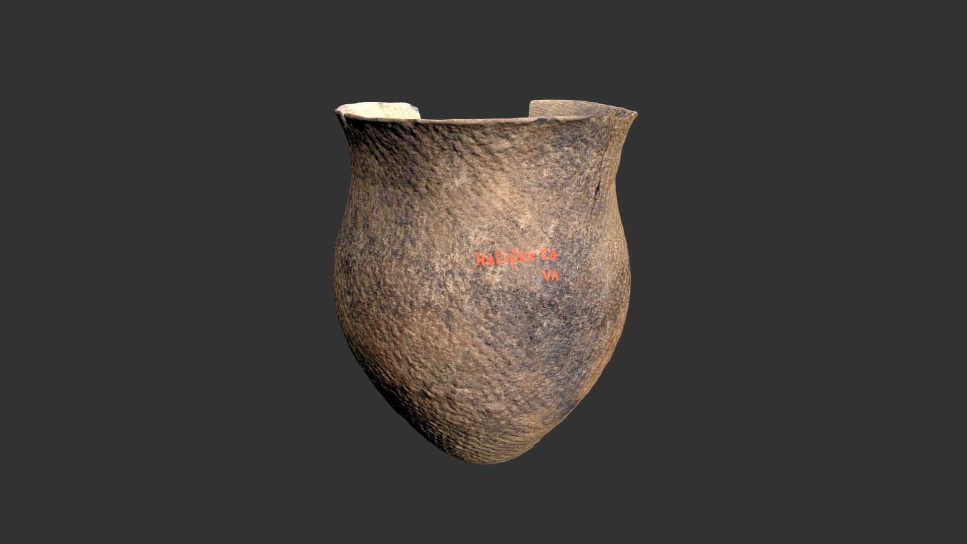 Dan River Net Impressed Jar (2177p17)