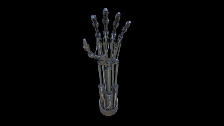 T-800 Endoskeleton Arm (WIP) 3D Model