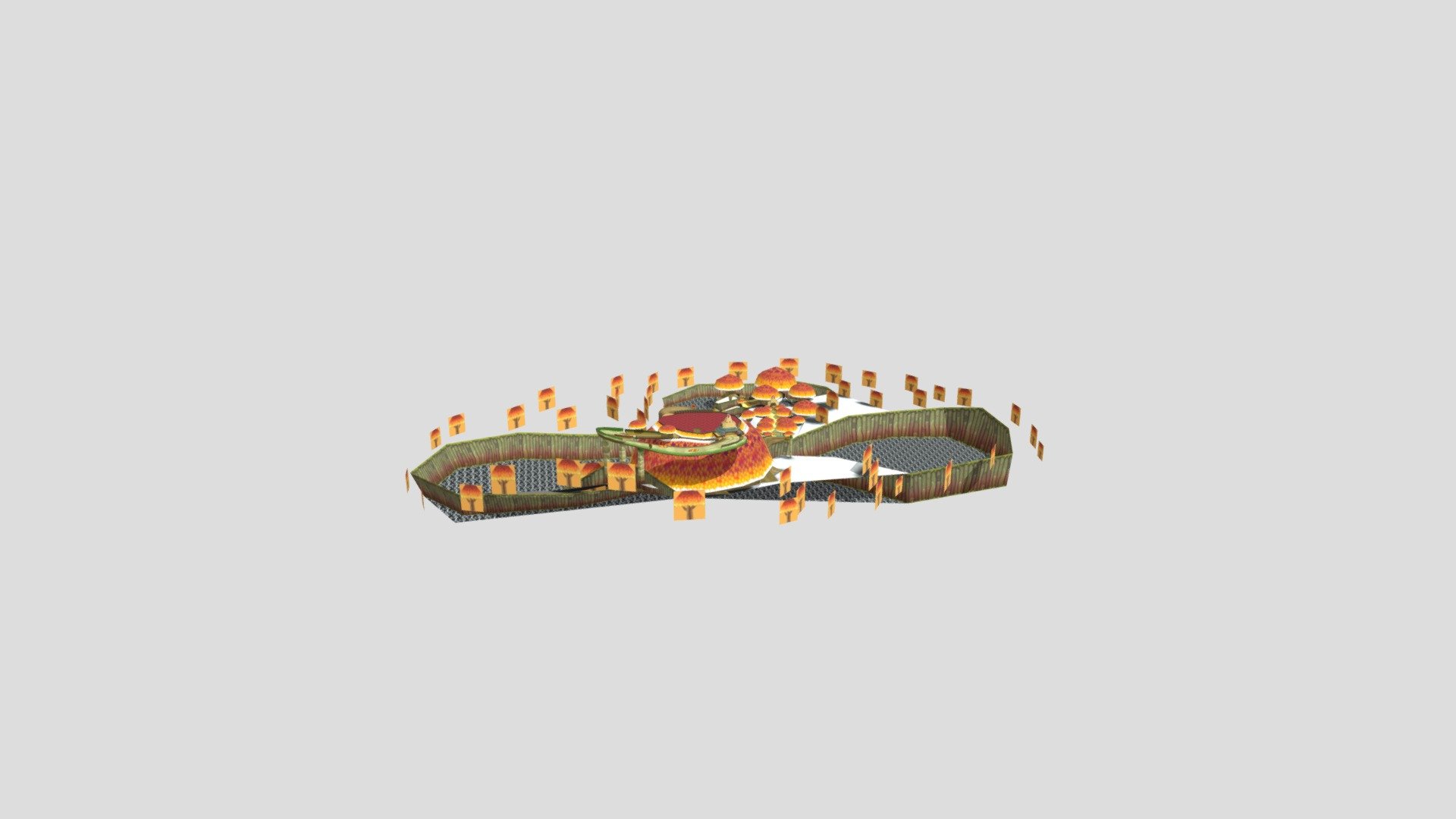 3DS - Mario Kart 7 - Wii Maple Treeway 2 - 3D model by steveodunzeh ...