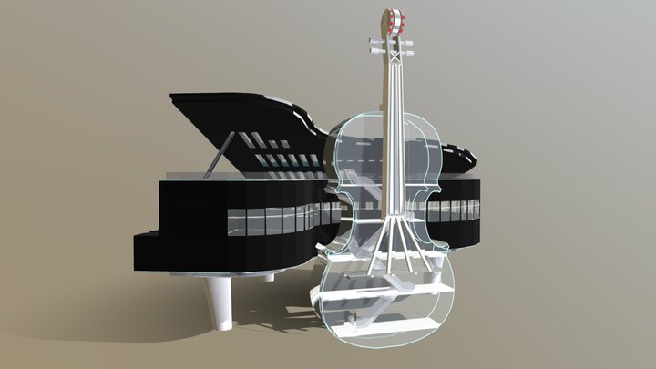 Piano house - 安徽鋼琴房 3D Model