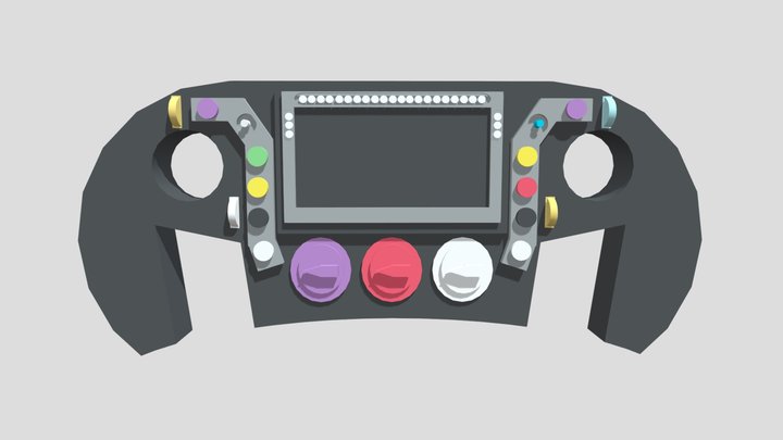 Formula 1 Steering Wheel Prototype 3D Model