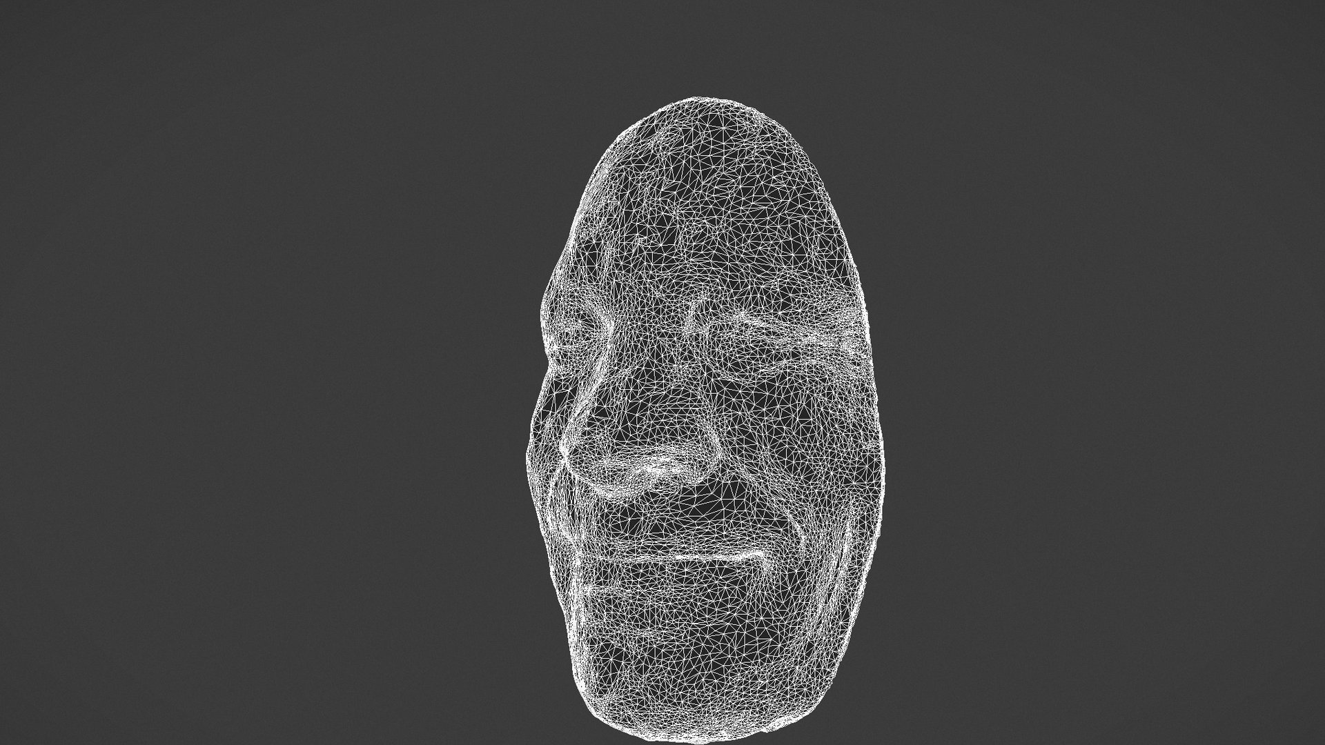 Wireframe Gregos face