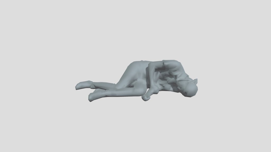Lowpoly Hobo Sleeping
