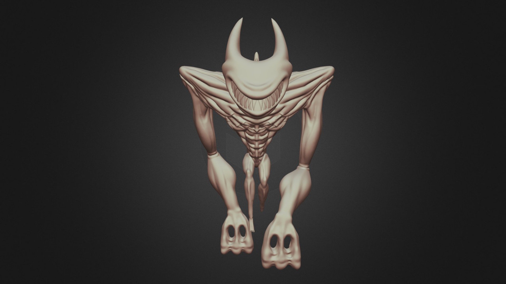 STL file BEAST BENDY - BENDY AND THE INK MACHINE 🎮・3D printable