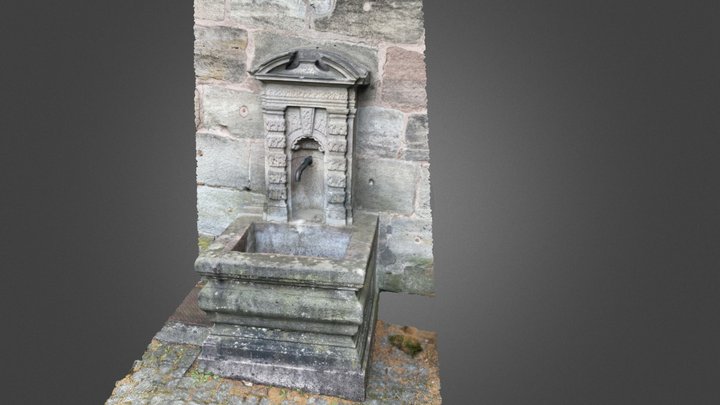 Fountain, Historic City Wall 3D Model