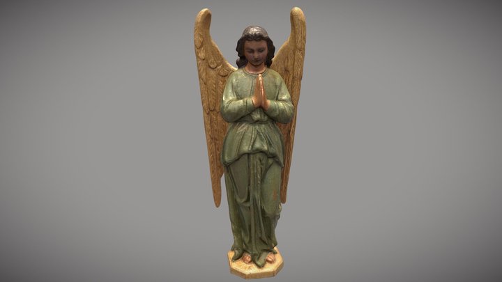 An angel in the form of a young man 3D Model