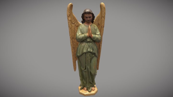 An angel in the form of a young man 3D Model