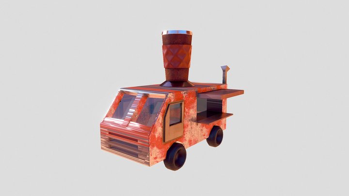Coffee Truck (Test Export) 3D Model