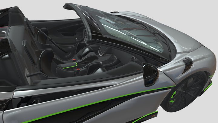 2019 McLaren 600LT (Interior With Machine) – Modelo 3D gratuito STL