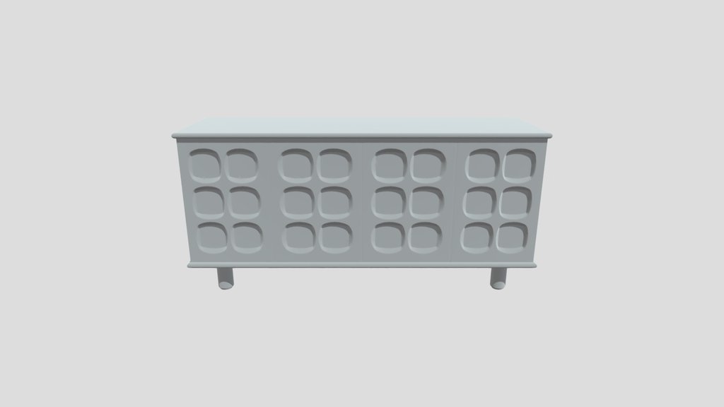 Oak Grid Sideboard