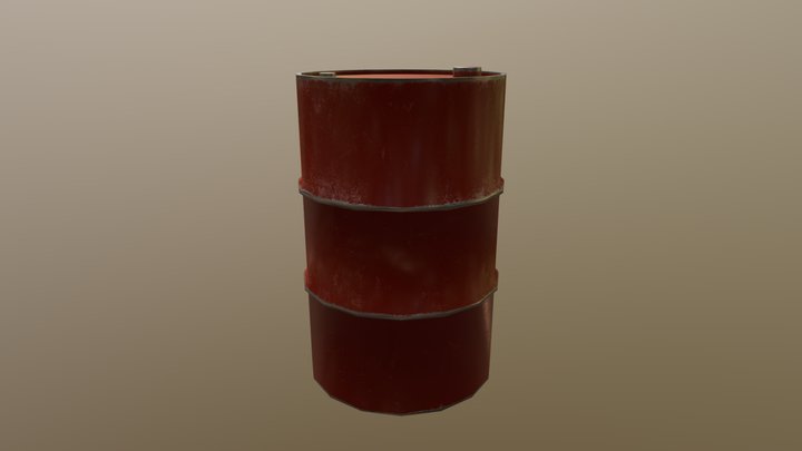 Metel Barrel 3D Model