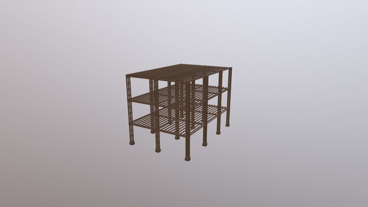 Estrutura em Bambu 3D Model