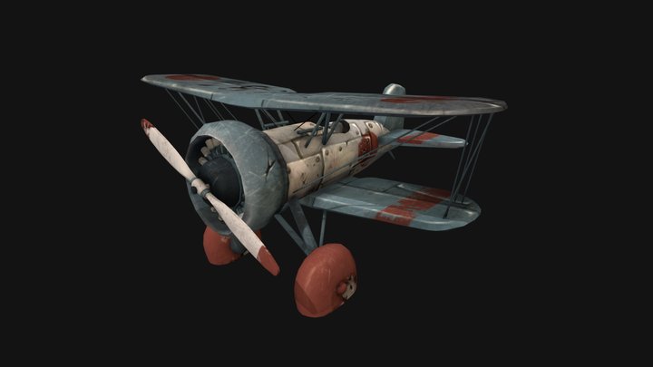 RustAirBorn Plane Model 3D Model