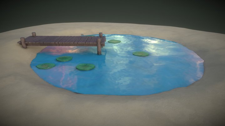 Tiny Lake Pier 3D Model