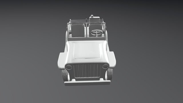 Army Jeep 3D Model