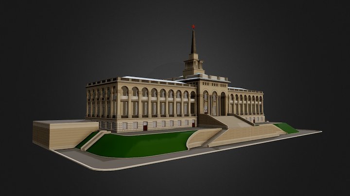 Krasnoyarsk Riverport 3D Model