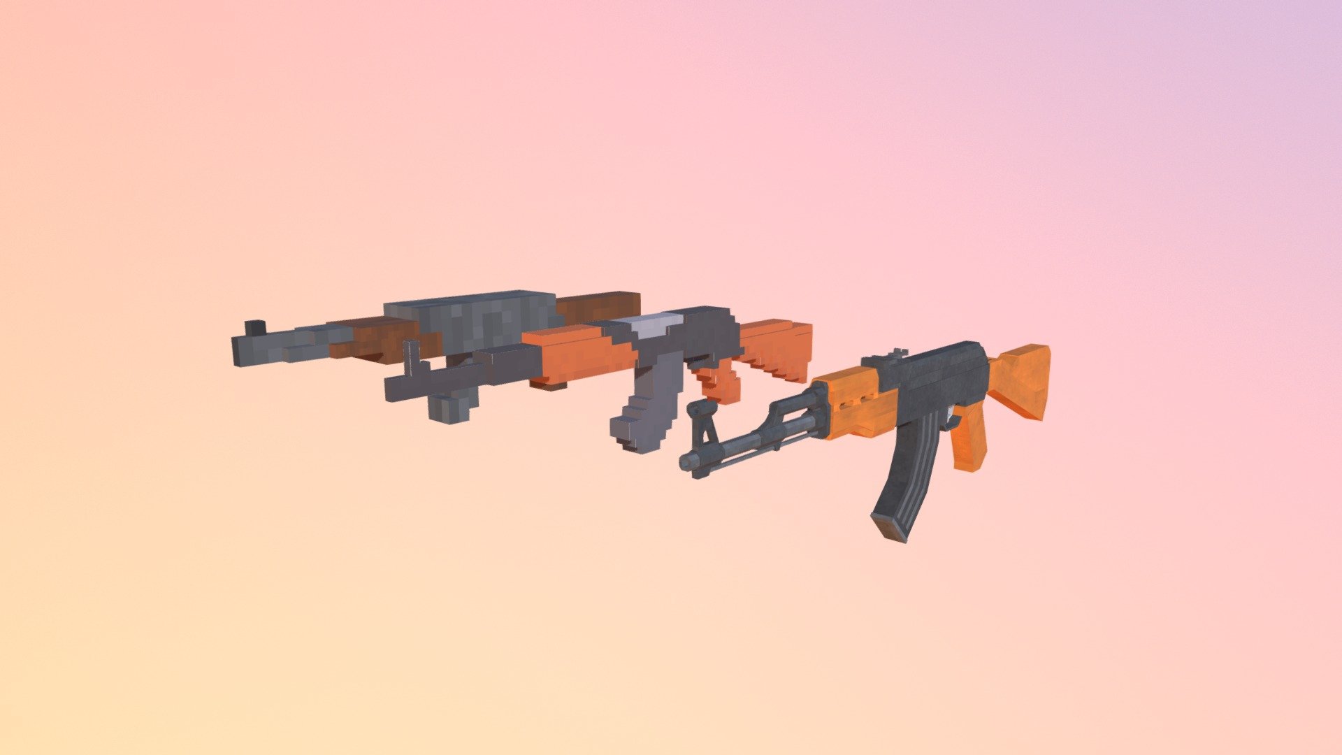 Ak's through the ages - 3D model by CookiesNom [428921b] - Sketchfab