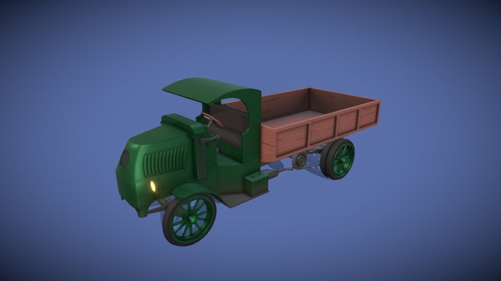 Stylized Mack AC 3D Model