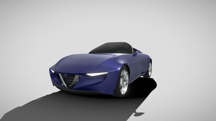 alfa romeo 2uettottanta 3D Model