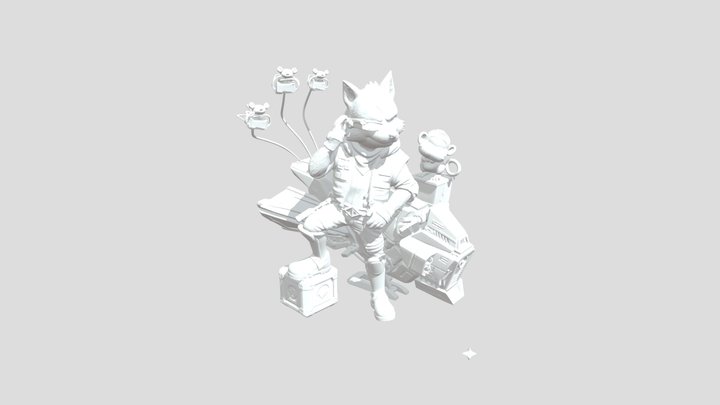 Super Mario Galaxy - Fox Mc Cloud - Star Fox 3D Model