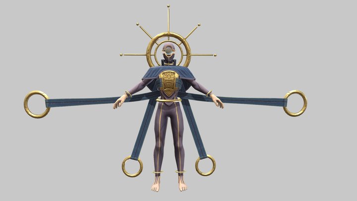 Stylised Deity Character 3D Model