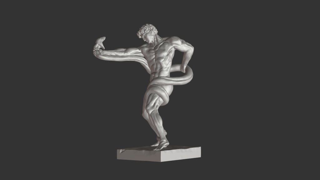 Athlete Wrestling a Python 3D model by scantheworld [428d9b1] Sketchfab