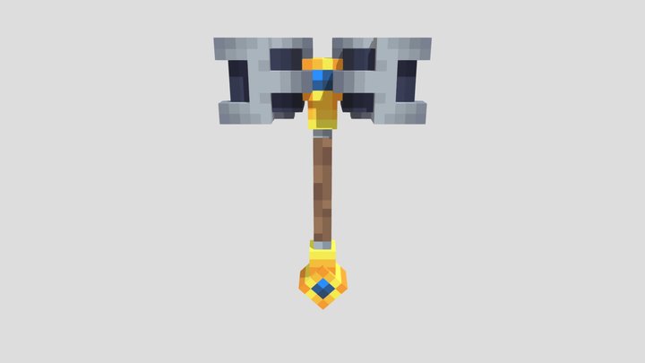 Minecraft Hammer 3D Model