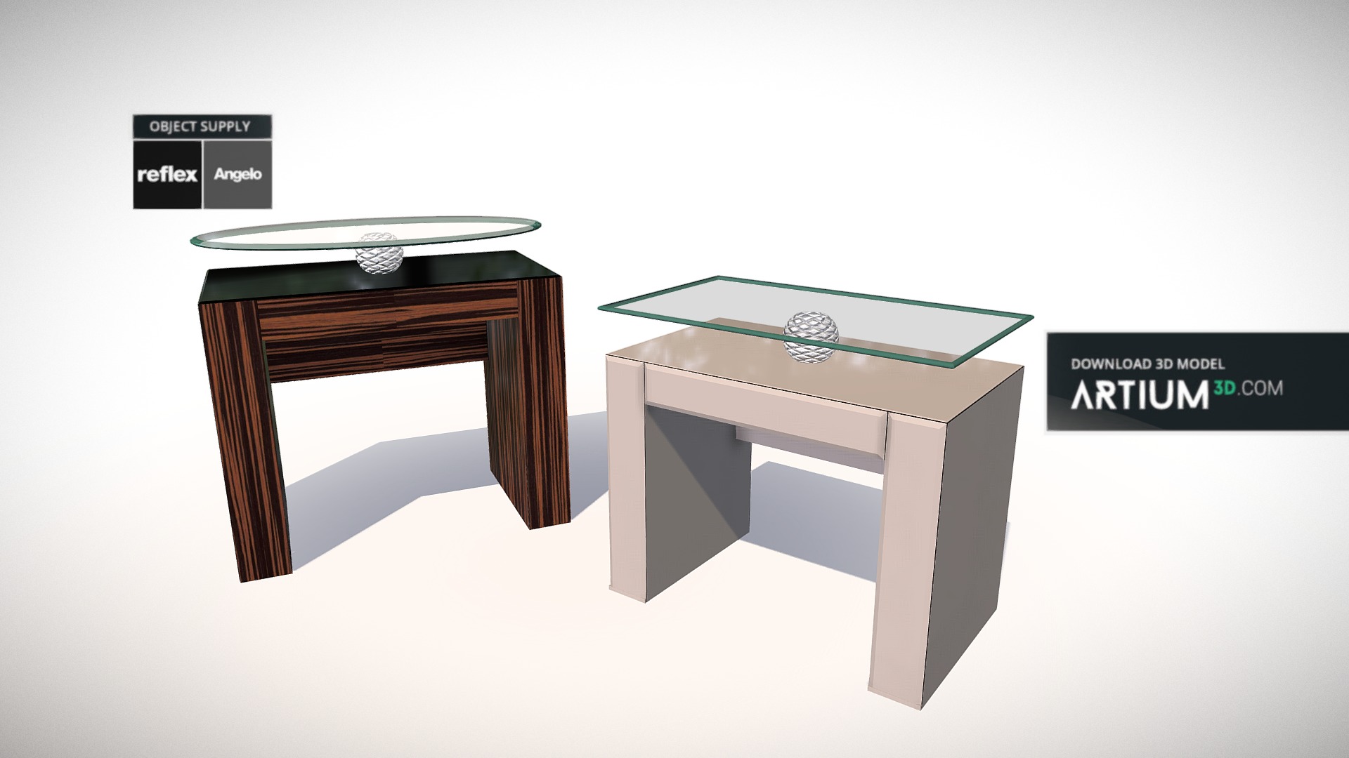 3D model Rialto comodino from Reflex Angelo - This is a 3D model of the Rialto comodino from Reflex Angelo. The 3D model is about a table with a table and chairs.