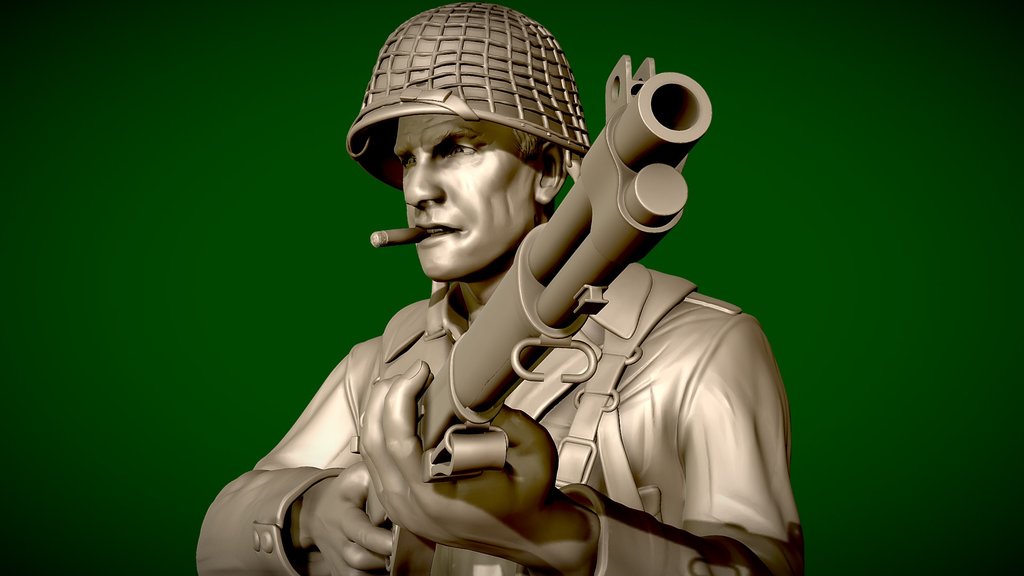 WW2 American Soldiers - A 3D Model Collection By Brochovy - Sketchfab