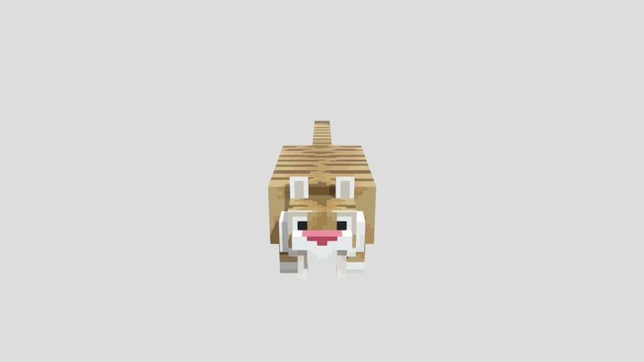 Minecraft Tiger 3D Model