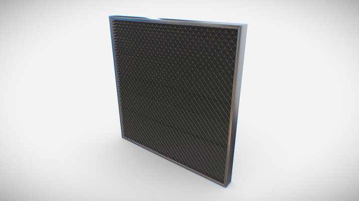 26" x 26" x 2" - 7 lb. Carbon After-Filter.001 3D Model