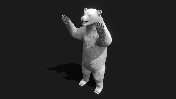 Standing bear model 3D Model