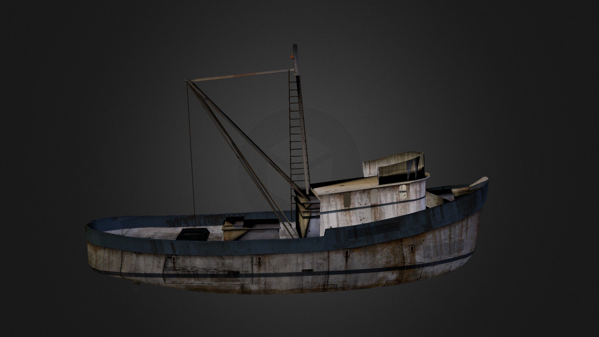 rusty fishing boat - 3D model by stockcg [42908bb] - Sketchfab
