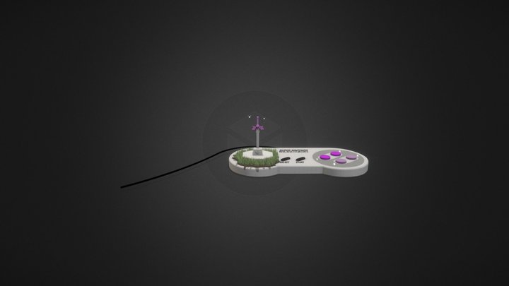 Control Super Nintendo 3D Model