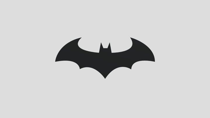 Batman Logo 3D Model