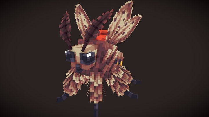 Mount - Big Moth 3D Model
